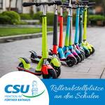 Informationen über Anzahl bestehender und Bedarf von zusätzlichen (Tret-) Rollerstellplätzen an Fürther Grundschulen