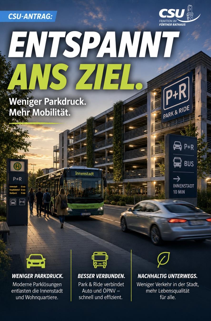 Parklösungen in der Stadt und Park & Rides