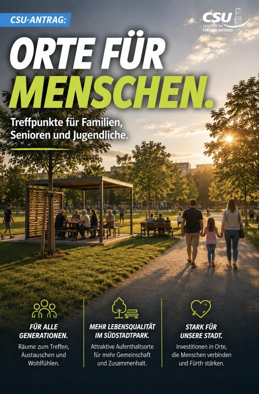 Treffpunkte durch Pavillons für Familien, Senioren und Jugendliche