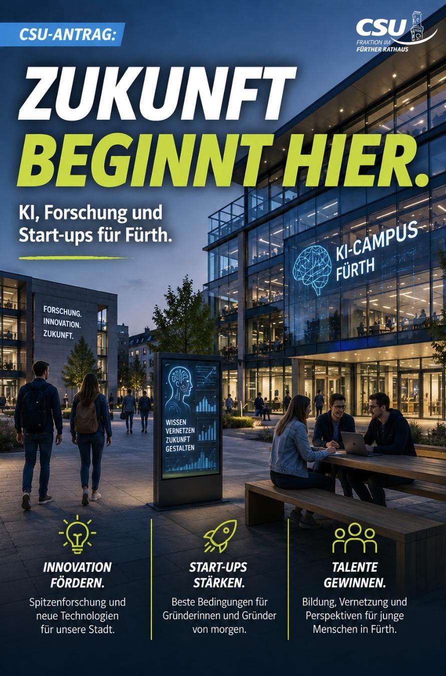 KI, Forschung und Start-ups für Fürth